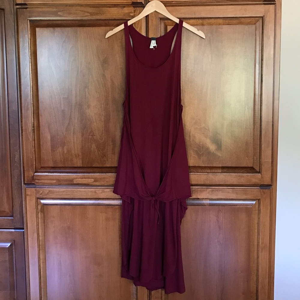 We The Free Maroon Midi Dress